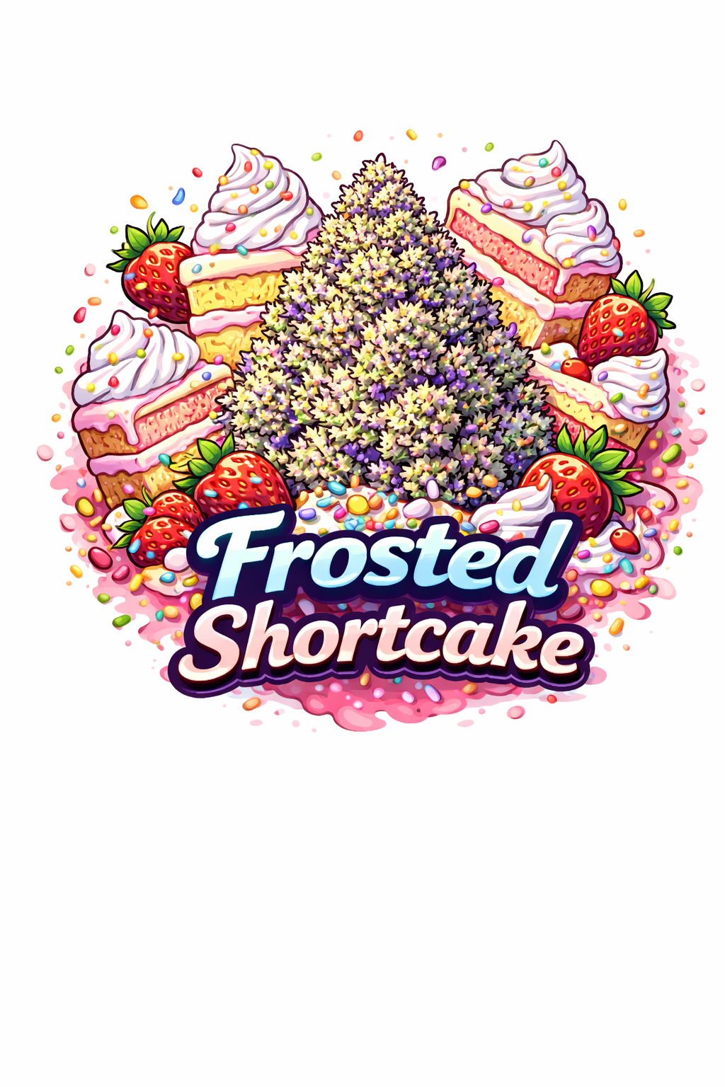 Frosted Shortcake cannabis strain – strawberry dessert terp profile, cold climate tested in Nova Scotia