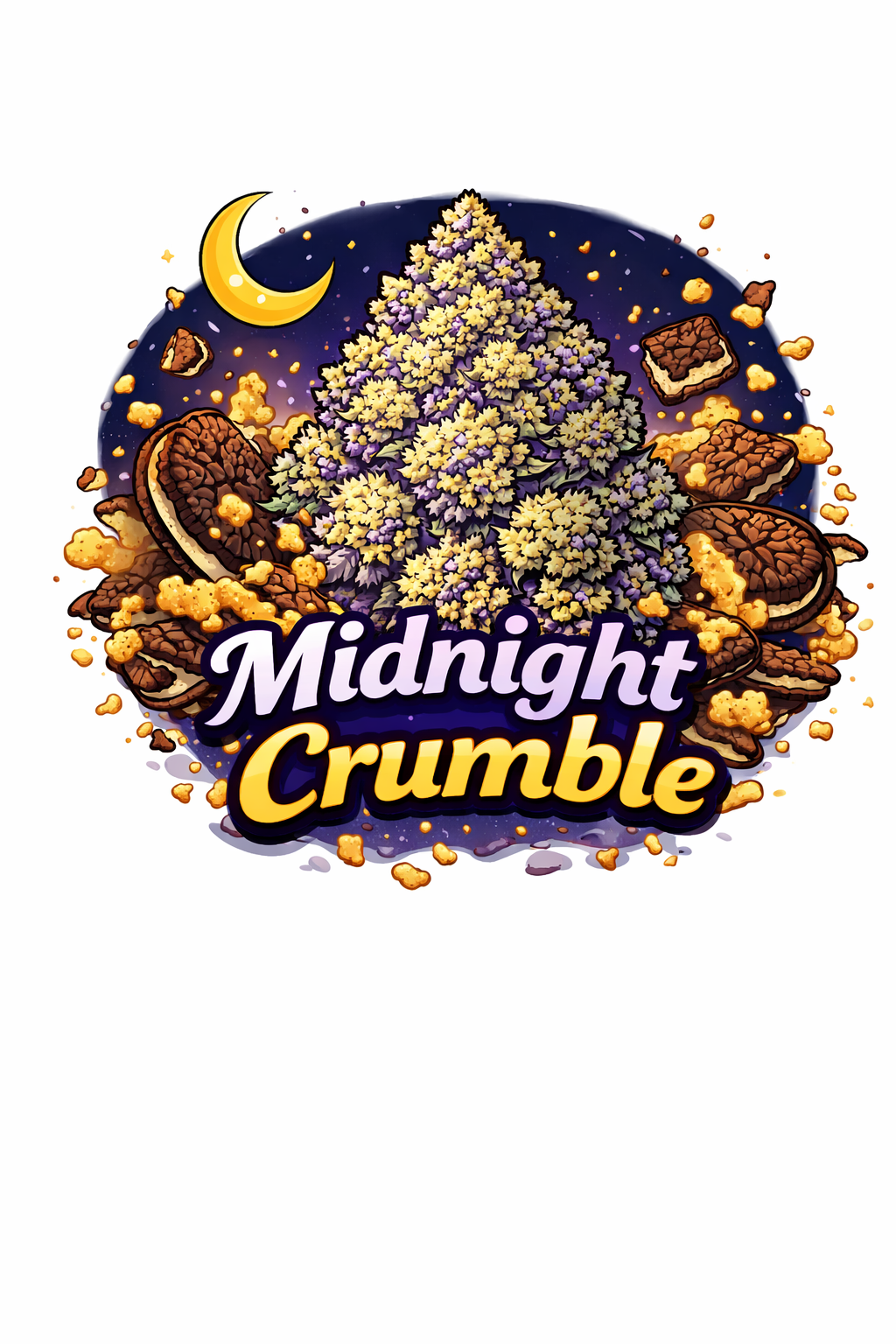 Midnight Crumble cannabis strain – dark berry and chocolate terps, Nova Scotia tested genetics